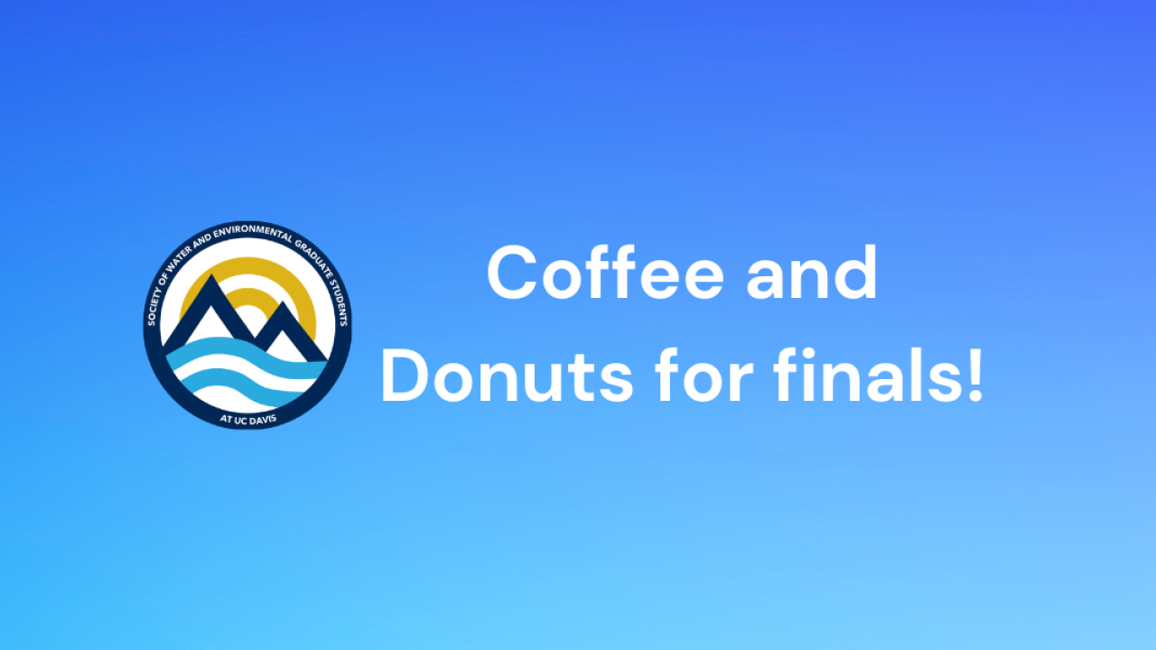 Coffee and Donuts for Finals Banner